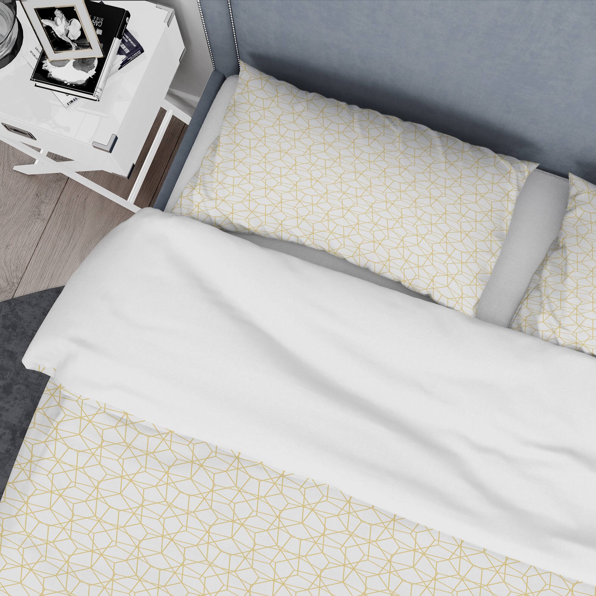 Designart 'Abstract Geometrical ' Mid-Century Duvet Cover Set